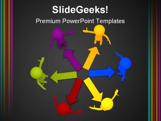 Color Team Unity People PowerPoint Backgrounds And Templates 1210