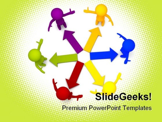 Colored Arrows Business PowerPoint Templates And PowerPoint Backgrounds 0511