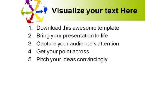 Colored Arrows Business PowerPoint Themes And PowerPoint Slides 0511