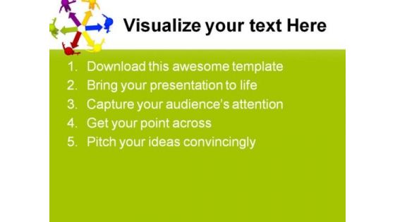 Colored Arrows Business PowerPoint Themes And PowerPoint Slides 0511