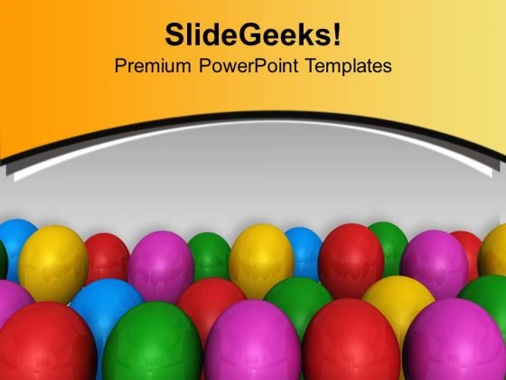 Colored Balloons For Party Theme PowerPoint Templates Ppt Backgrounds For Slides 0513