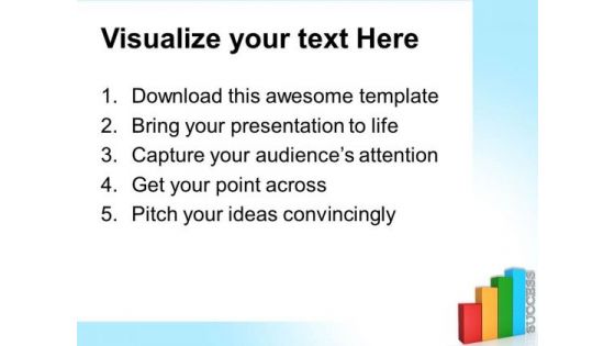 Colored Bar Graph Success PowerPoint Templates And PowerPoint Themes 0512