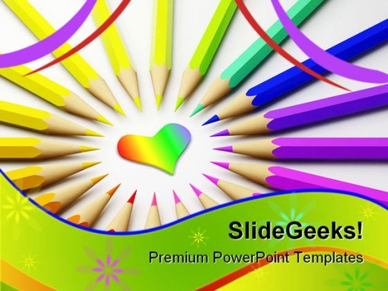 Colored Pencils01 Abstract PowerPoint Templates And PowerPoint Backgrounds 0911