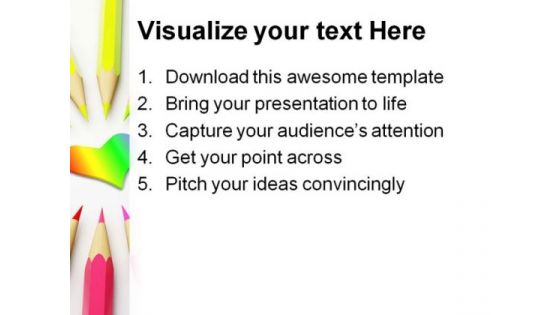 Colored Pencils01 Abstract PowerPoint Themes And PowerPoint Slides 0911