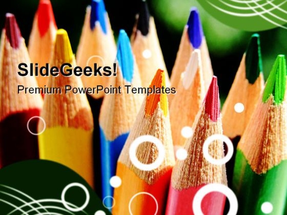 Colored Pencils01 Education PowerPoint Templates And PowerPoint Backgrounds 0311