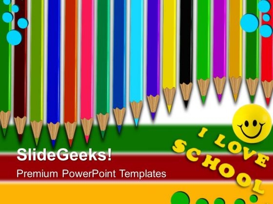 Colored Pencils01 Education PowerPoint Templates And PowerPoint Themes 0512