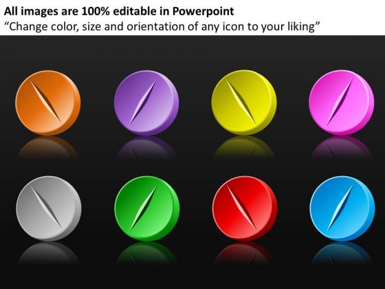 Colored Pills Collection PowerPoint Templates Medical Ppt Slides