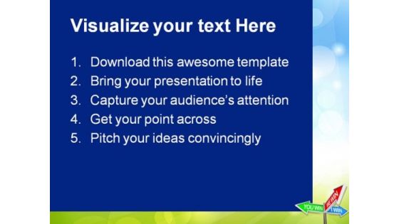 Colorful Arrow Success PowerPoint Templates And PowerPoint Backgrounds 0911