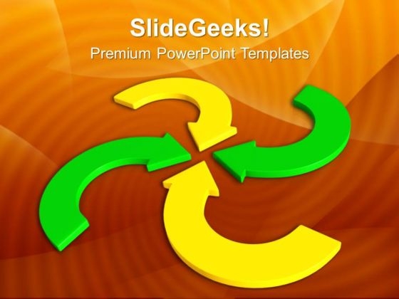 Colorful Arrows Pointing Inwards PowerPoint Templates And PowerPoint Themes 1112