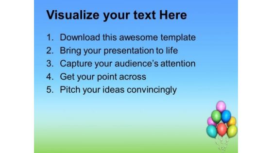 Colorful Balloons Abstract Background PowerPoint Templates Ppt Backgrounds For Slides 0513