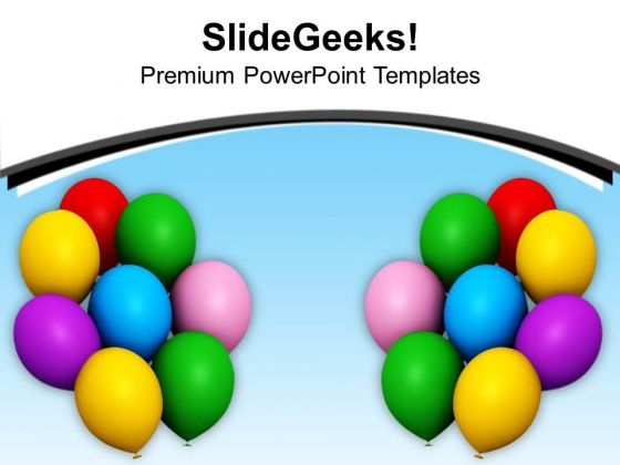 Colorful Balloons Festival Celebration Birthday PowerPoint Templates Ppt Backgrounds For Slides 1212