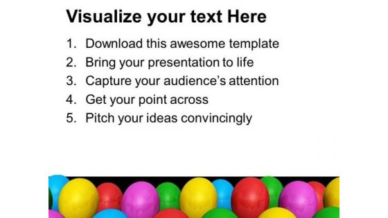 Colorful Balloons For Party Celebration PowerPoint Templates Ppt Backgrounds For Slides 0313