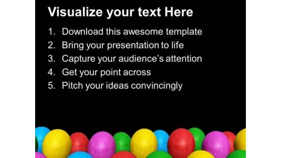 Colorful Balloons For Party Celebration PowerPoint Templates Ppt Backgrounds For Slides 0313