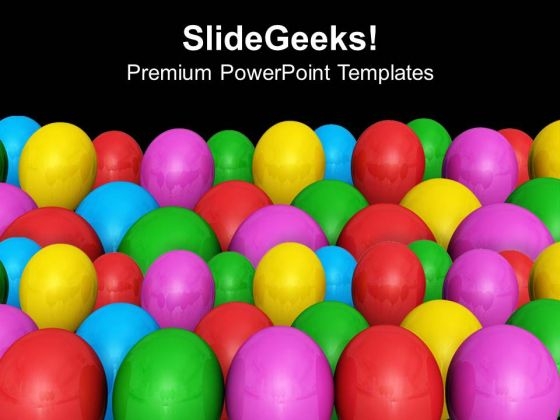 Colorful Balloons For Party Celebration PowerPoint Templates Ppt Backgrounds For Slides 0313