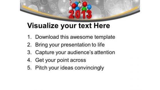 Colorful Balloons On White Background PowerPoint Templates Ppt Backgrounds For Slides 0113
