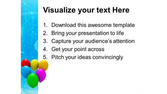 Colorful Balloons Party Birthday PowerPoint Templates And PowerPoint Themes 1012