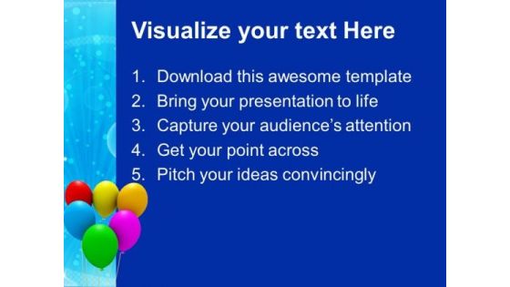 Colorful Balloons Party Birthday PowerPoint Templates And PowerPoint Themes 1012