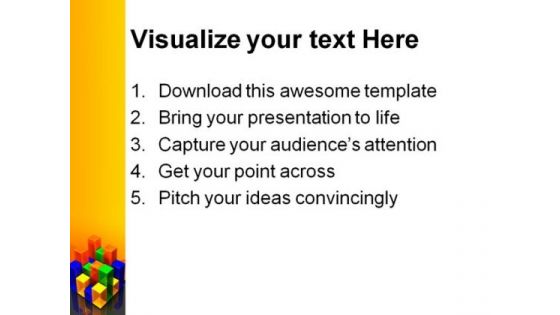 Colorful Bar Chart Business PowerPoint Themes And PowerPoint Slides 0811