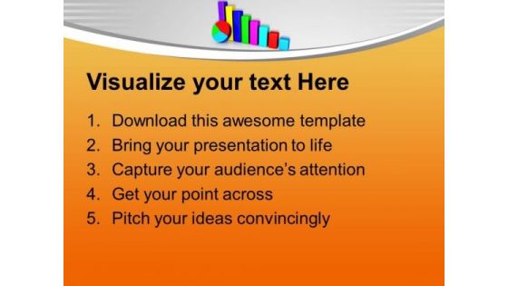 Colorful Bar Graph Pie Chart Finance PowerPoint Templates Ppt Backgrounds For Slides 0313