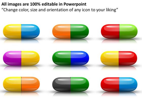 Colorful Capsules Medical PowerPoint Slides And Ppt Diagram Templates