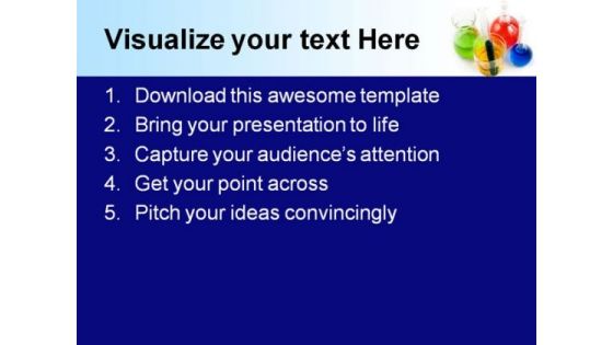 Colorful Flasks Science PowerPoint Templates And PowerPoint Backgrounds 0611