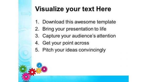 Colorful Gears Industrial PowerPoint Templates And PowerPoint Themes 0412