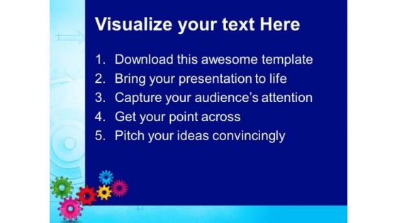Colorful Gears Industrial PowerPoint Templates And PowerPoint Themes 0412