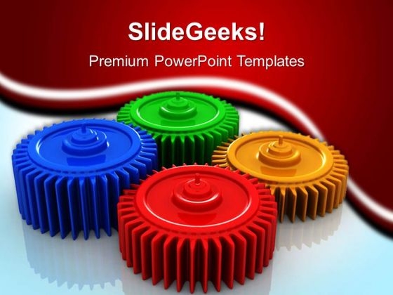 Colorful Gears Industrial PowerPoint Templates And PowerPoint Themes 0512