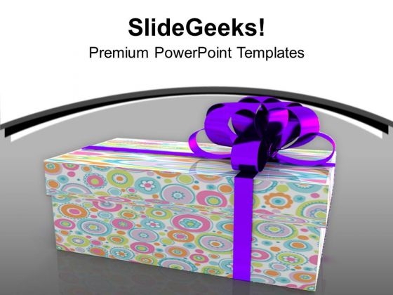 Colorful Gift Box Birthday Celebration PowerPoint Templates Ppt Backgrounds For Slides 0213