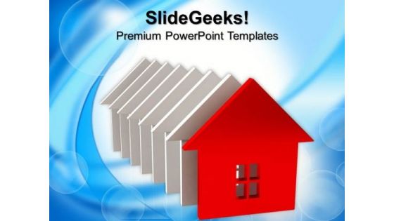 Colorful Houses Background PowerPoint Templates And PowerPoint Themes 0912