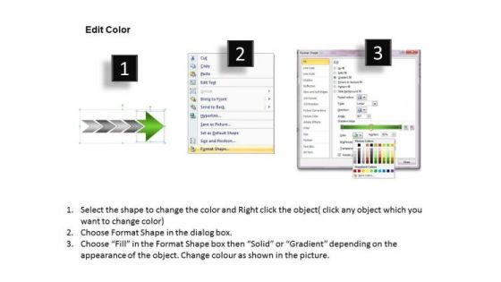 Colorful Illustration Using Arrows Online Flow Chart Maker PowerPoint Templates