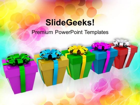 Colorful New Year Presents Events PowerPoint Templates Ppt Background For Slides 1112