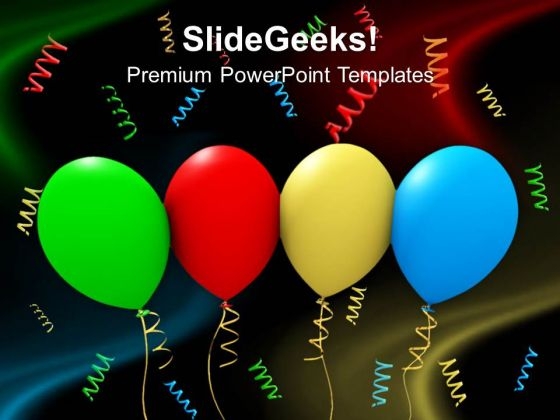 Colorful Party Balloons Background PowerPoint Templates And PowerPoint Themes 1112