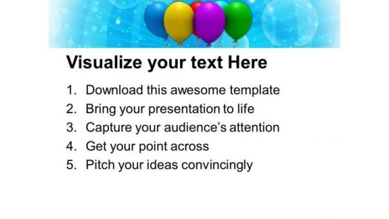 Colorful Party Balloons Celebration PowerPoint Templates Ppt Backgrounds For Slides 1112