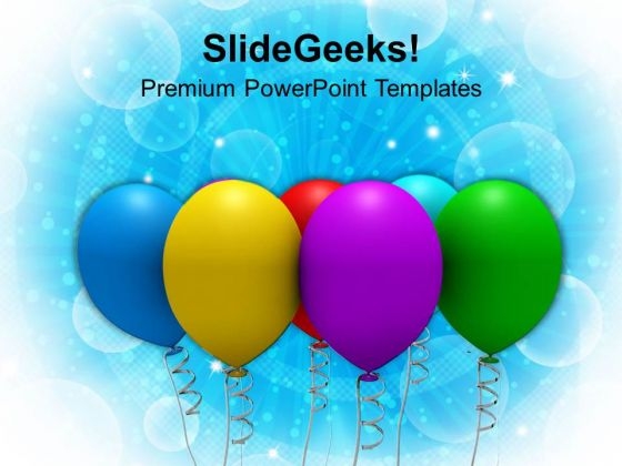 Colorful Party Balloons Celebration PowerPoint Templates Ppt Backgrounds For Slides 1112