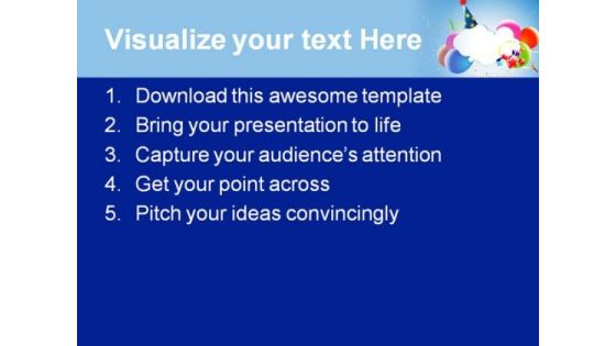 Colorful Party Balloons Events PowerPoint Themes And PowerPoint Slides 0611