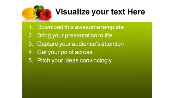 Colorful Peppers Food PowerPoint Templates And PowerPoint Backgrounds 0311