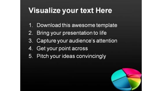 Colorful Pie Chart Business PowerPoint Themes And PowerPoint Slides 0411
