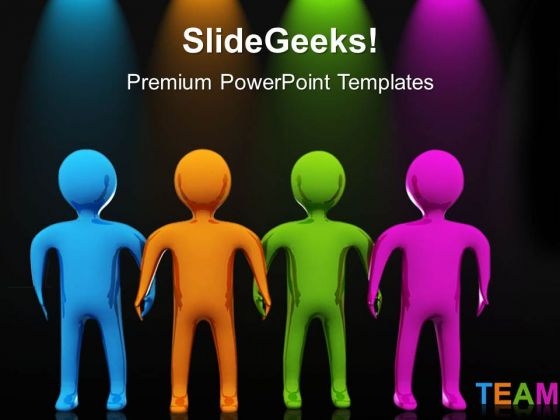 Colorful Team Teamwork PowerPoint Templates And PowerPoint Themes 0512