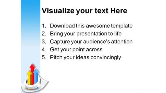 Colorful Up Graph Business PowerPoint Templates And PowerPoint Backgrounds 0111
