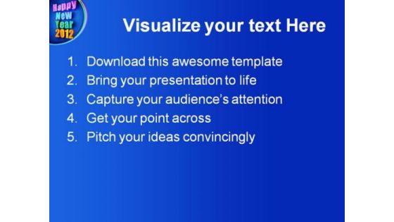 Colorful Words Of New Year Metaphor PowerPoint Templates And PowerPoint Backgrounds 1011