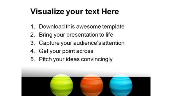 Colors Spheres Shapes PowerPoint Backgrounds And Templates 1210
