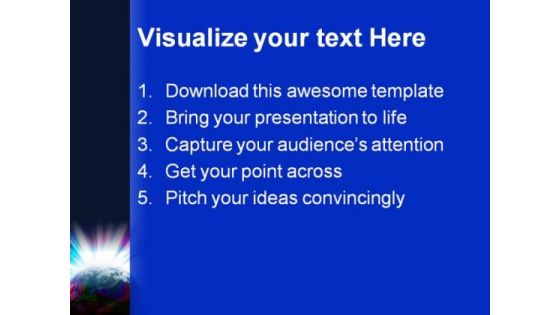 Coloured Earth From Space Abstract PowerPoint Themes And PowerPoint Slides 0411