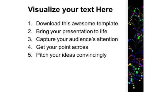 Colourful Band Dark Theme PowerPoint Templates Ppt Backgrounds For Slides 0413