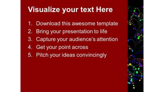 Colourful Band Dark Theme PowerPoint Templates Ppt Backgrounds For Slides 0413