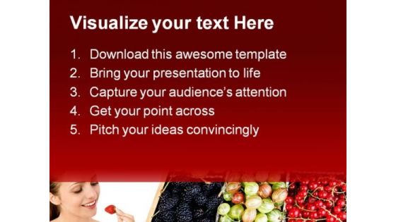 Colourful Berries Food PowerPoint Templates And PowerPoint Backgrounds 0211