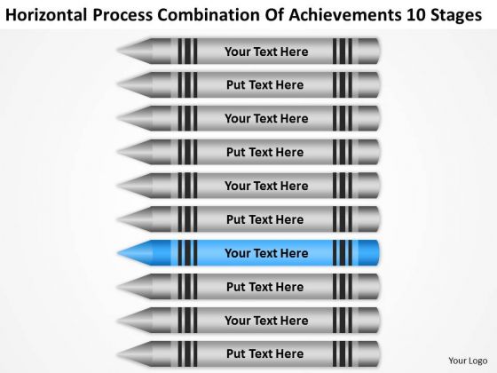 Combination Of Acheivements 10 Stages Ppt Business Plan Template Download PowerPoint Slides