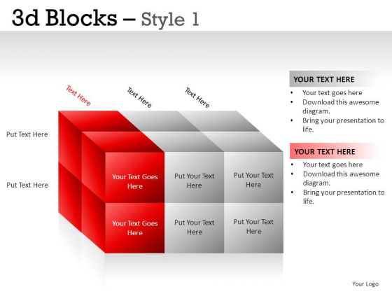 Communication 3d Blocks 1 PowerPoint Slides And Ppt Diagram Templates