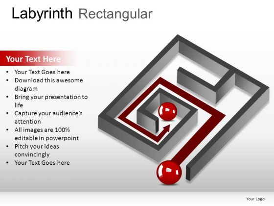 Communication Labyrinth Rectangular PowerPoint Slides And Ppt Diagram Templates