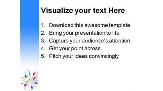 Communication People PowerPoint Template 1010